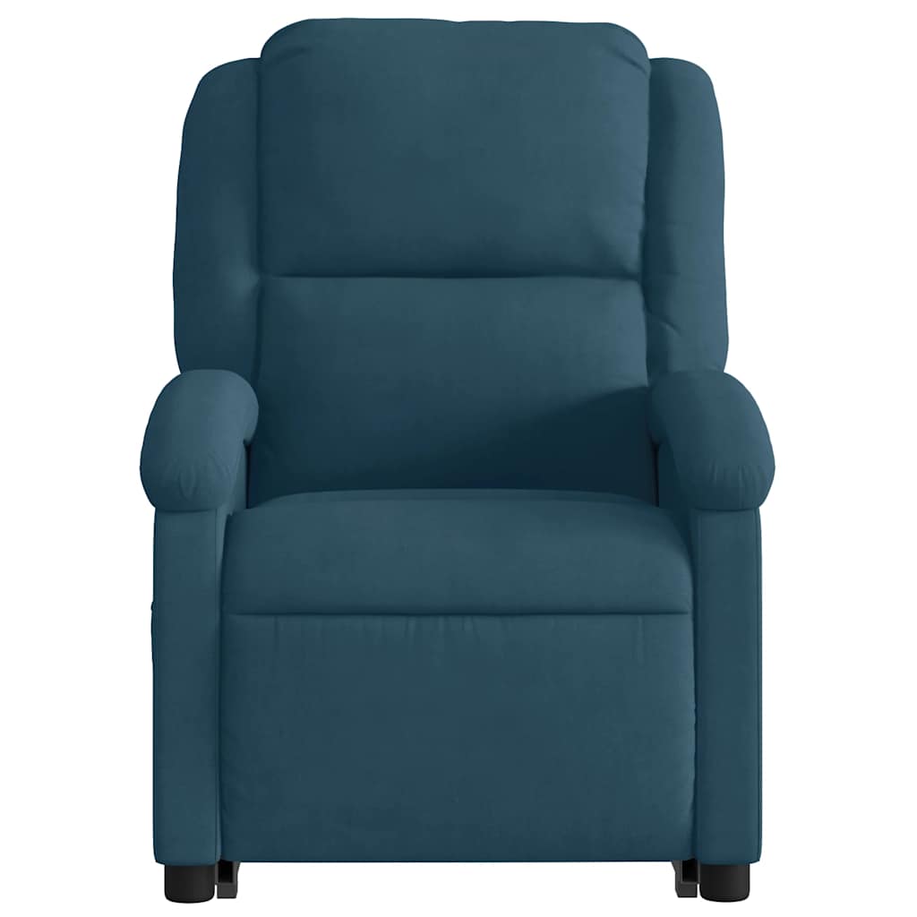 løftestol velour blå