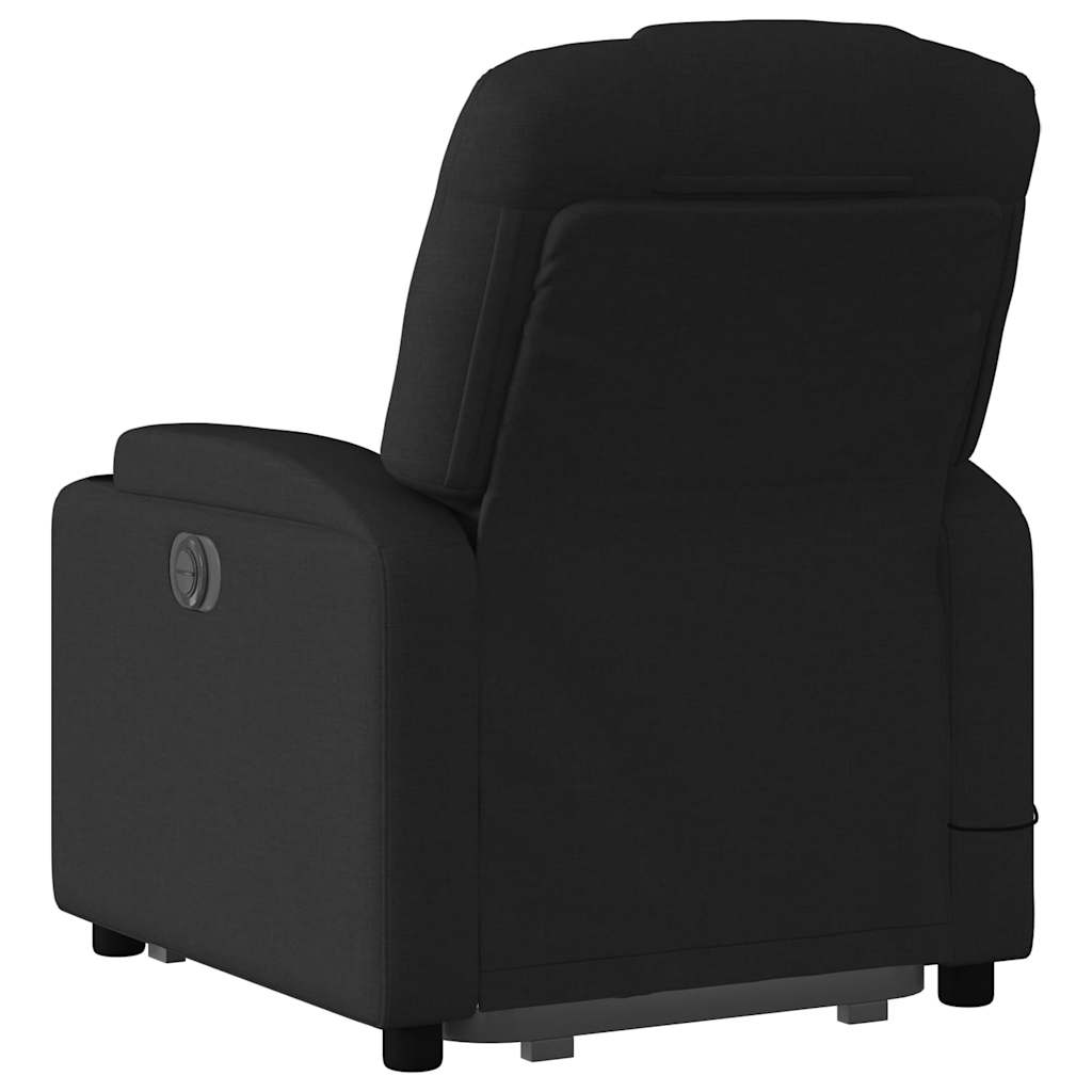 løftestol med massage stof sort