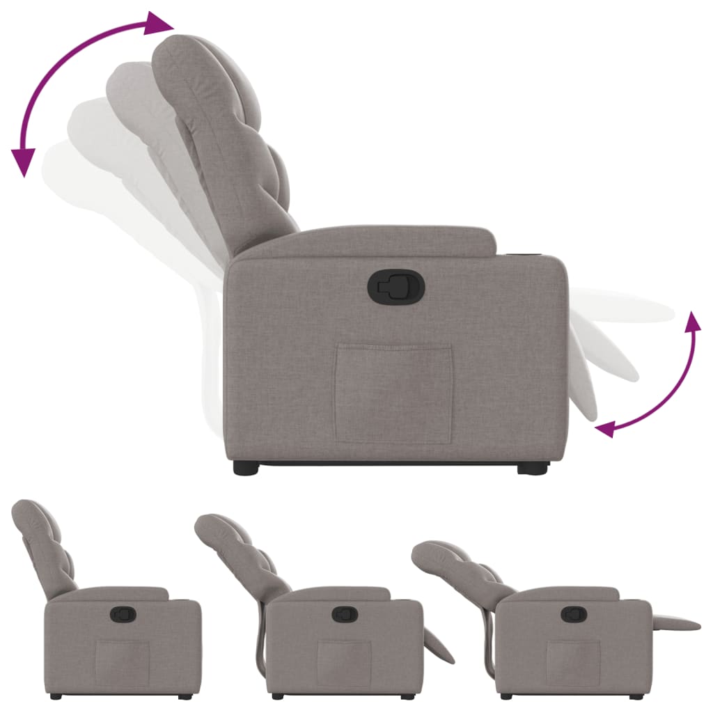 løftestol stof gråbrun
