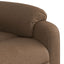 eldrevet massagestol stof brun