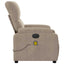 massagestol mikrofiberstof gråbrun
