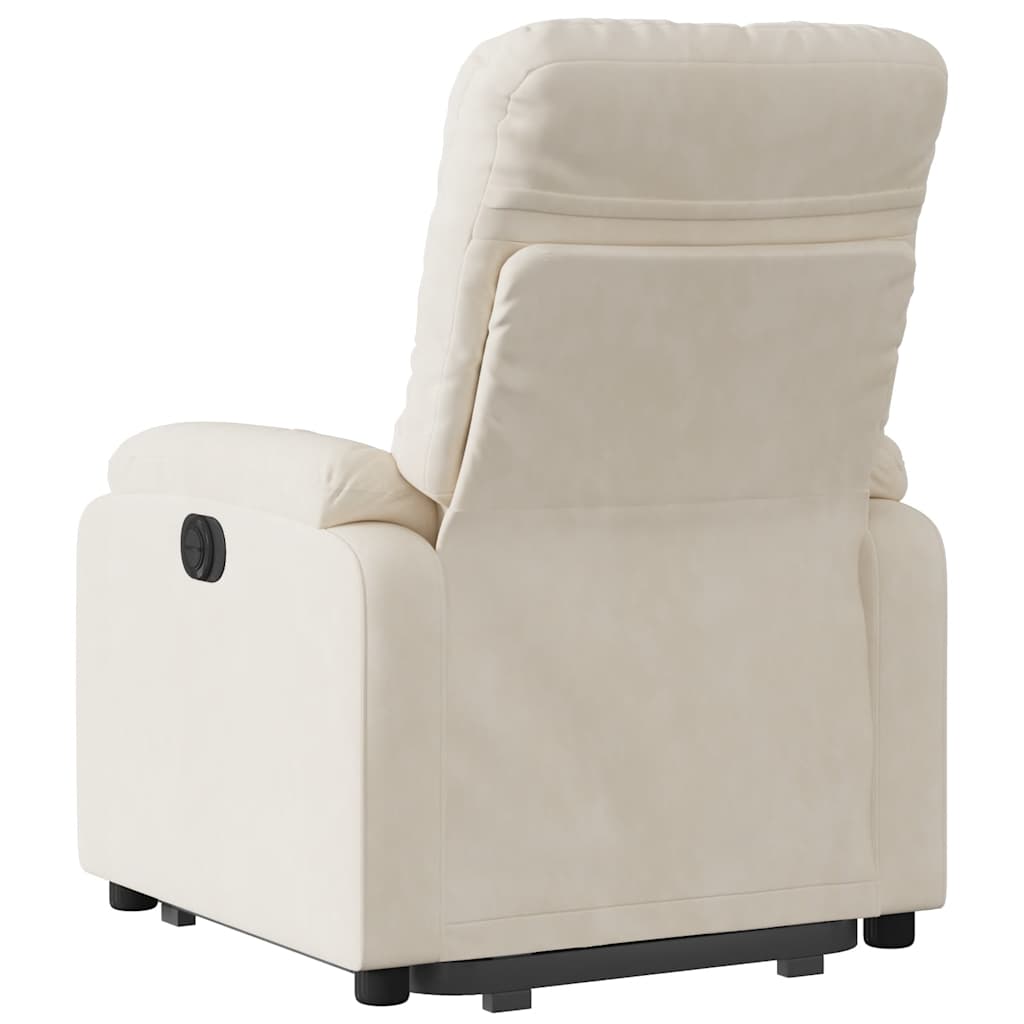 løftestol mikrofiberstof beige