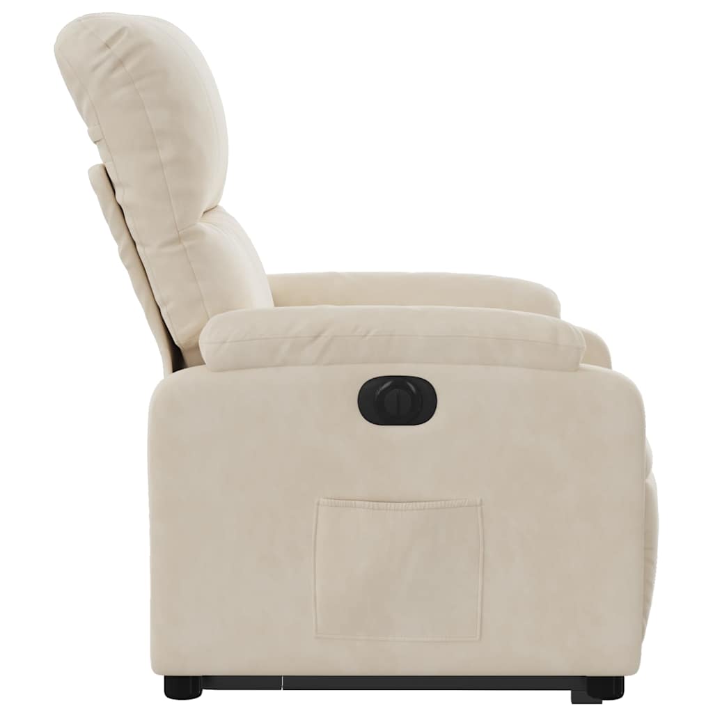 løftestol mikrofiberstof beige