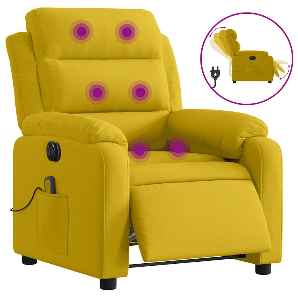 massagestol velour gul