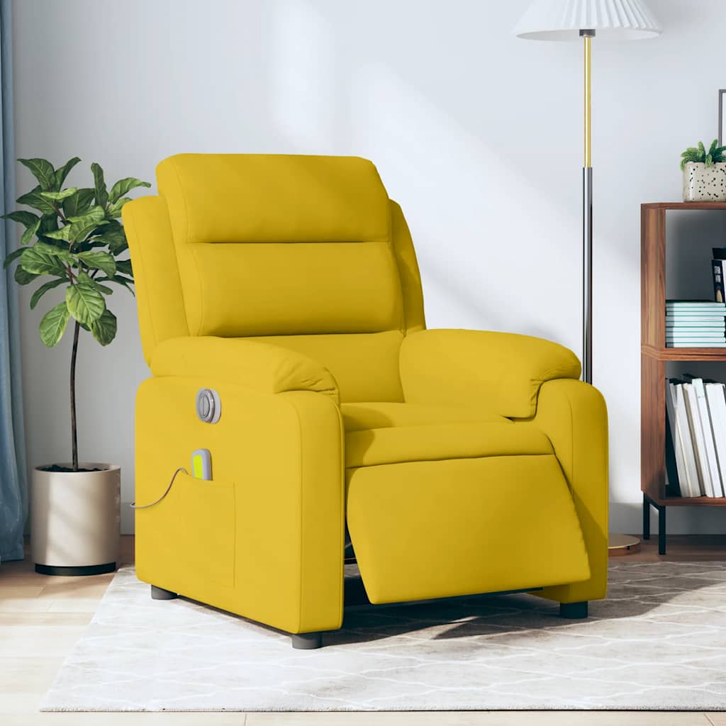 massagestol velour gul