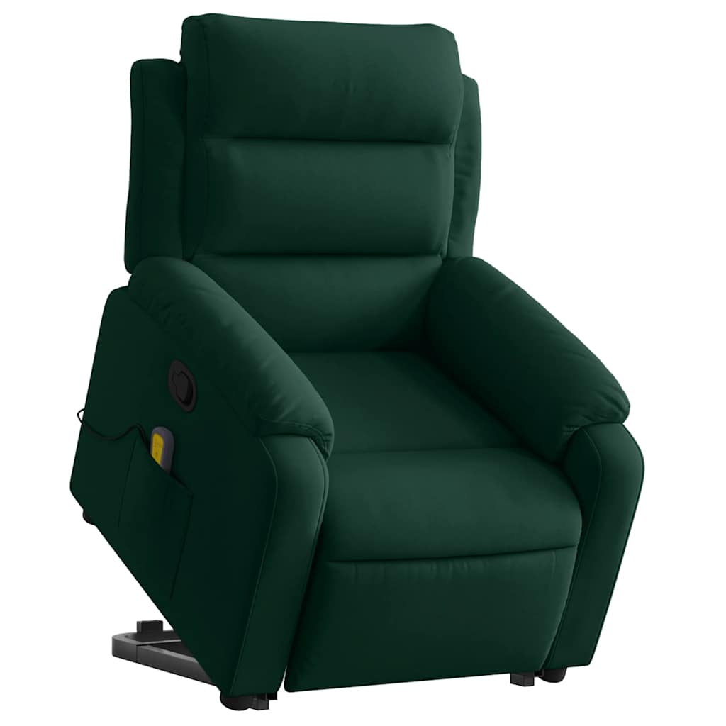 løftestol velour mørkegrøn