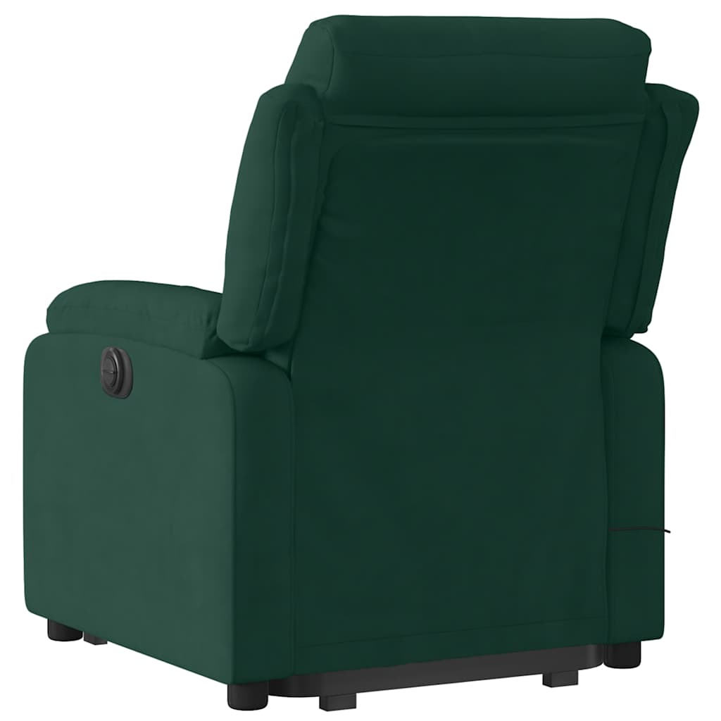 løftestol velour mørkegrøn