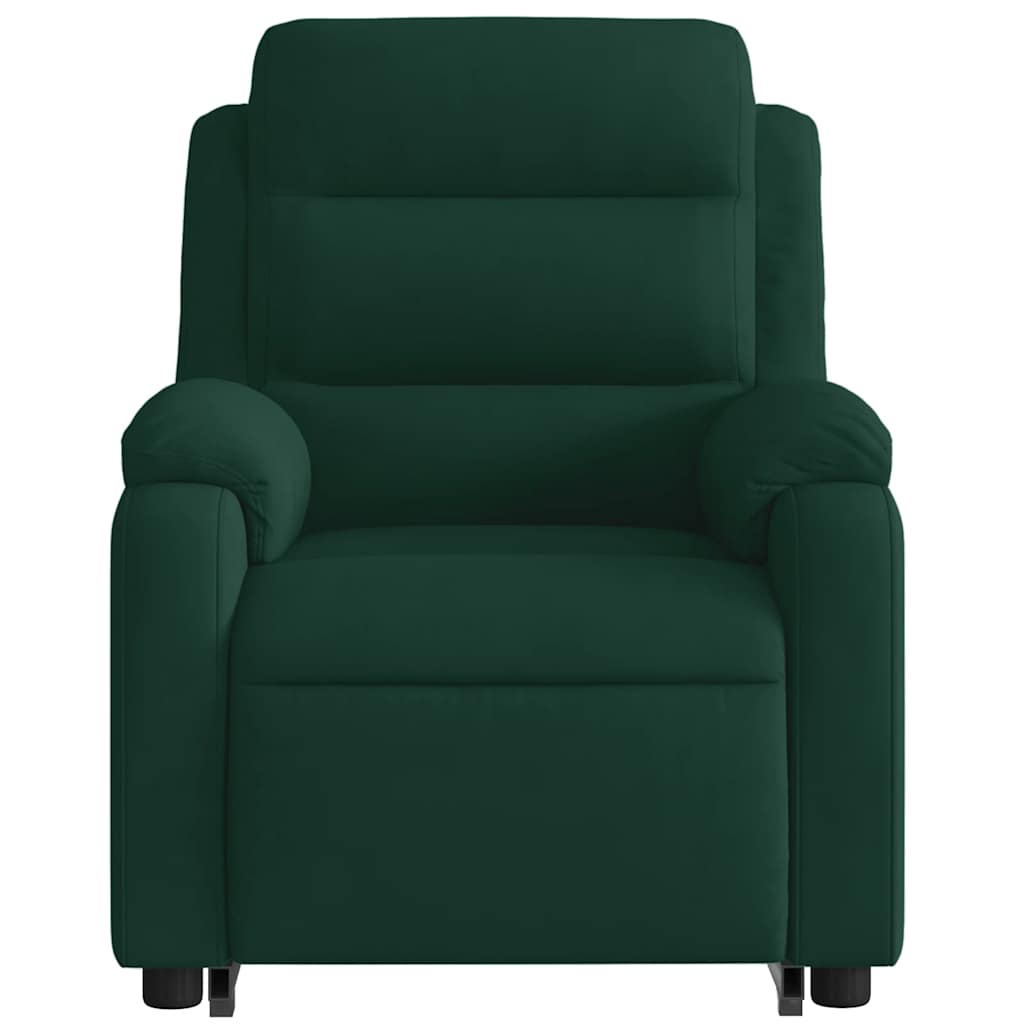 løftestol velour mørkegrøn