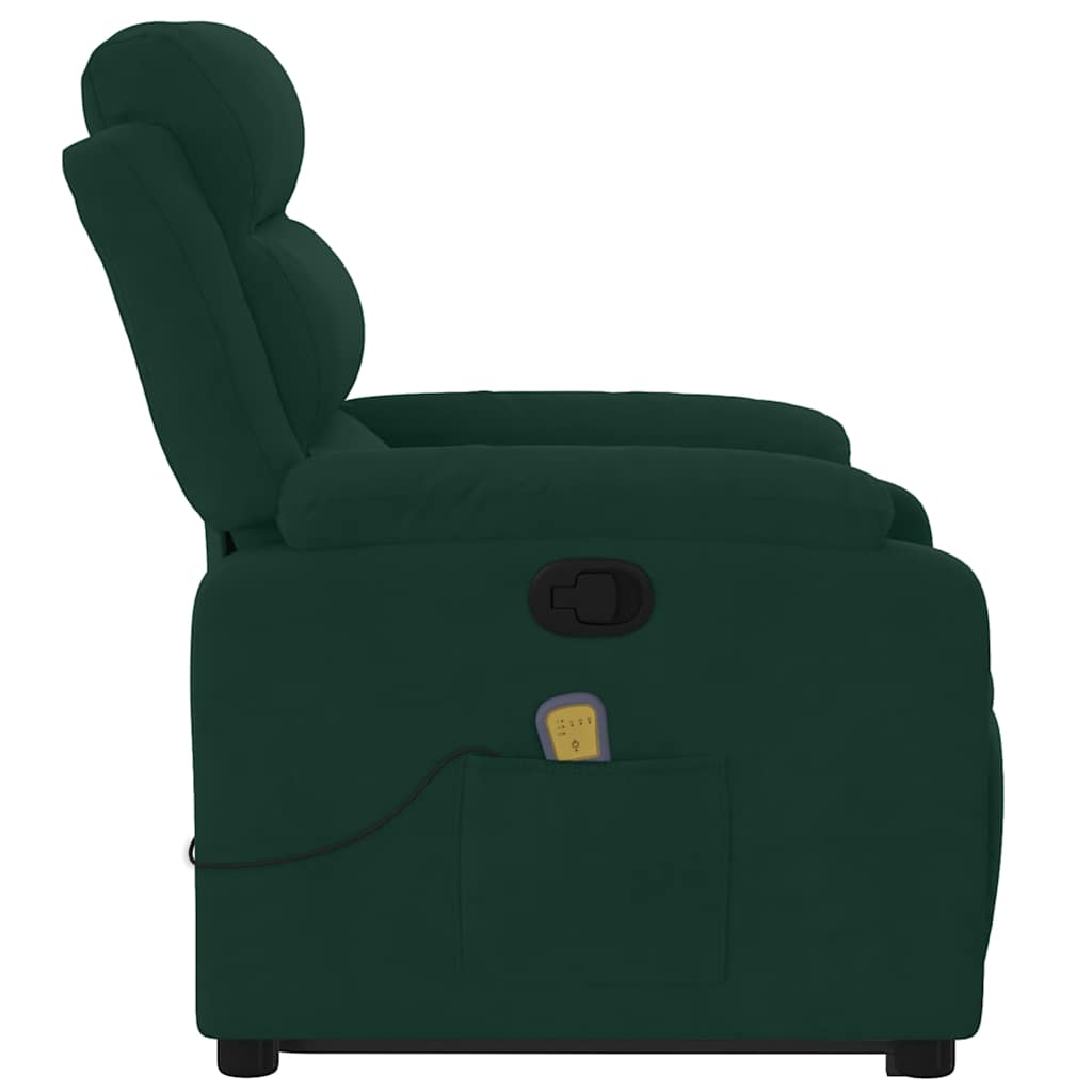 løftestol velour mørkegrøn