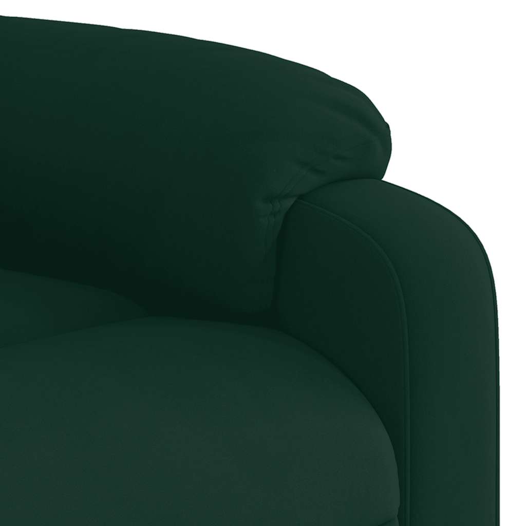 løftestol velour mørkegrøn