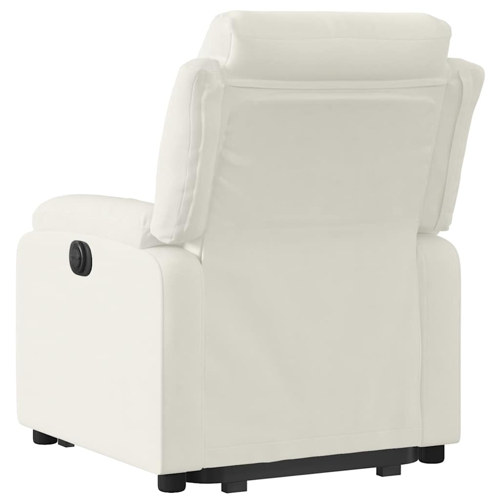 løftestol velour cremefarvet