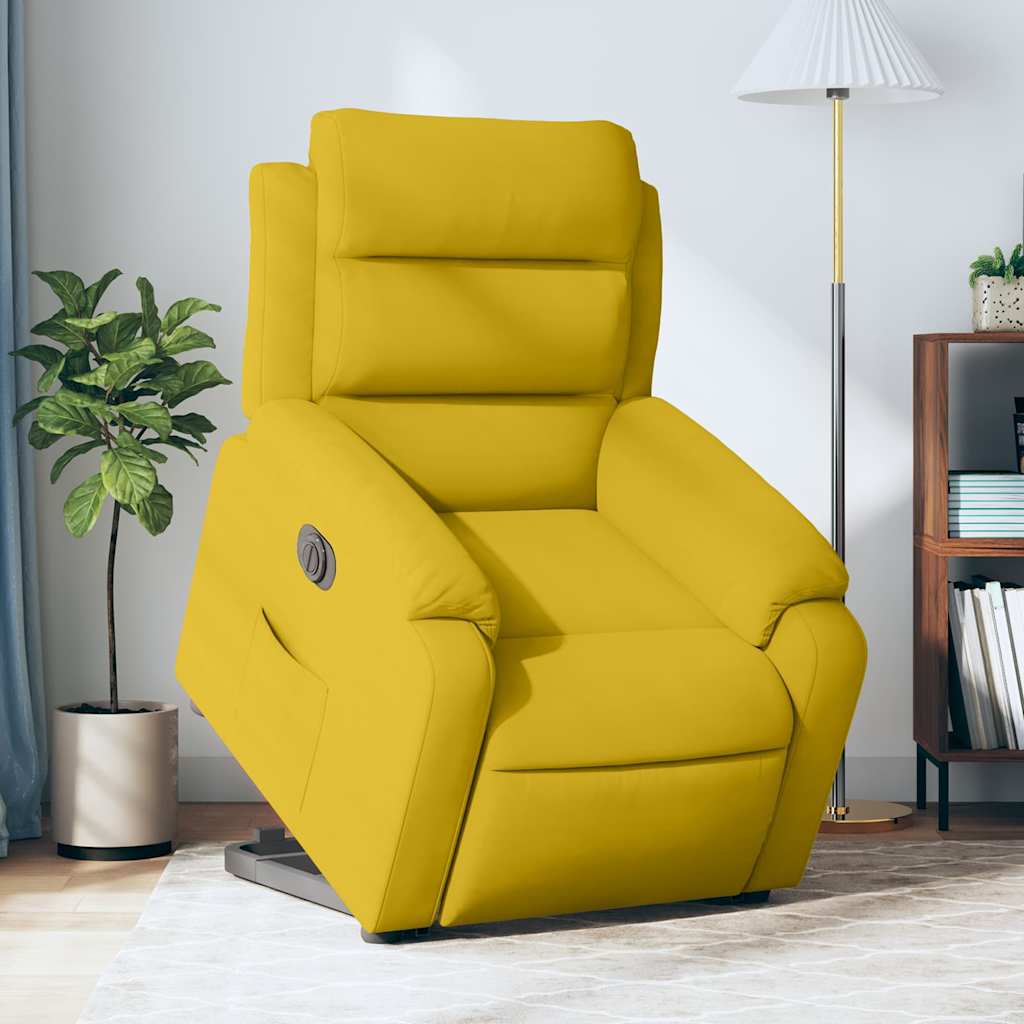 løftestol velour gul