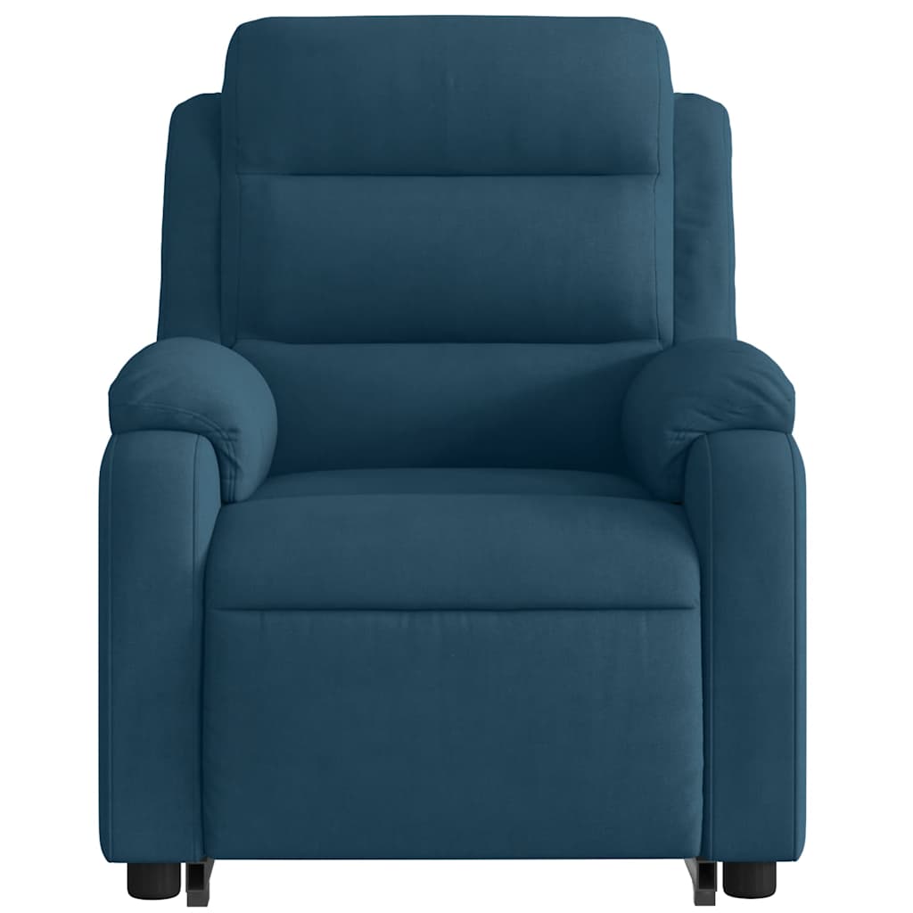 løftestol velour blå