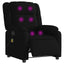 eldrevet massagestol stof sort