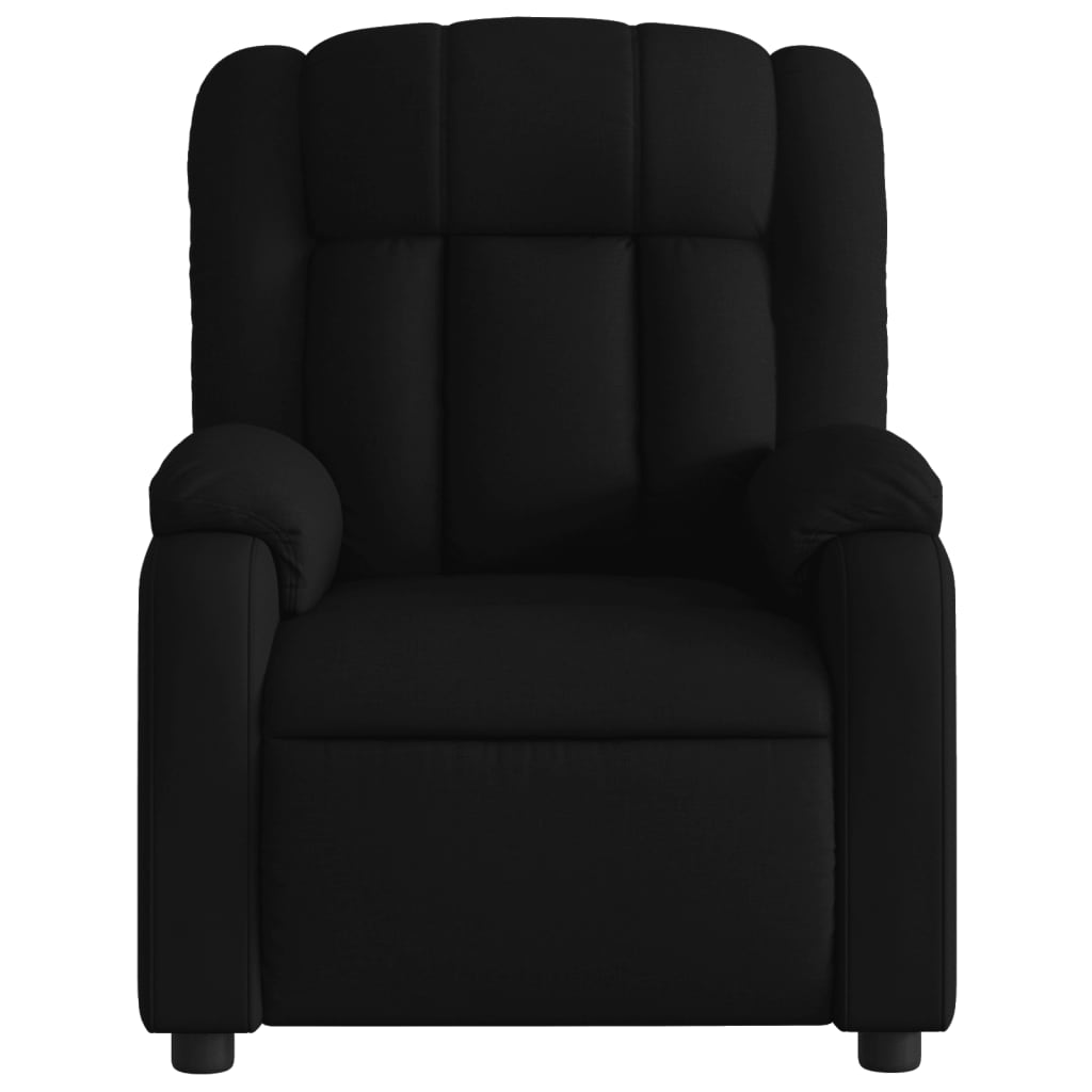 eldrevet massagestol stof sort