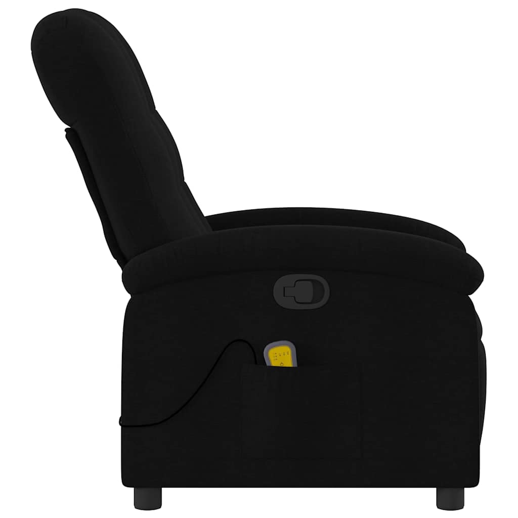massagestol sort stof