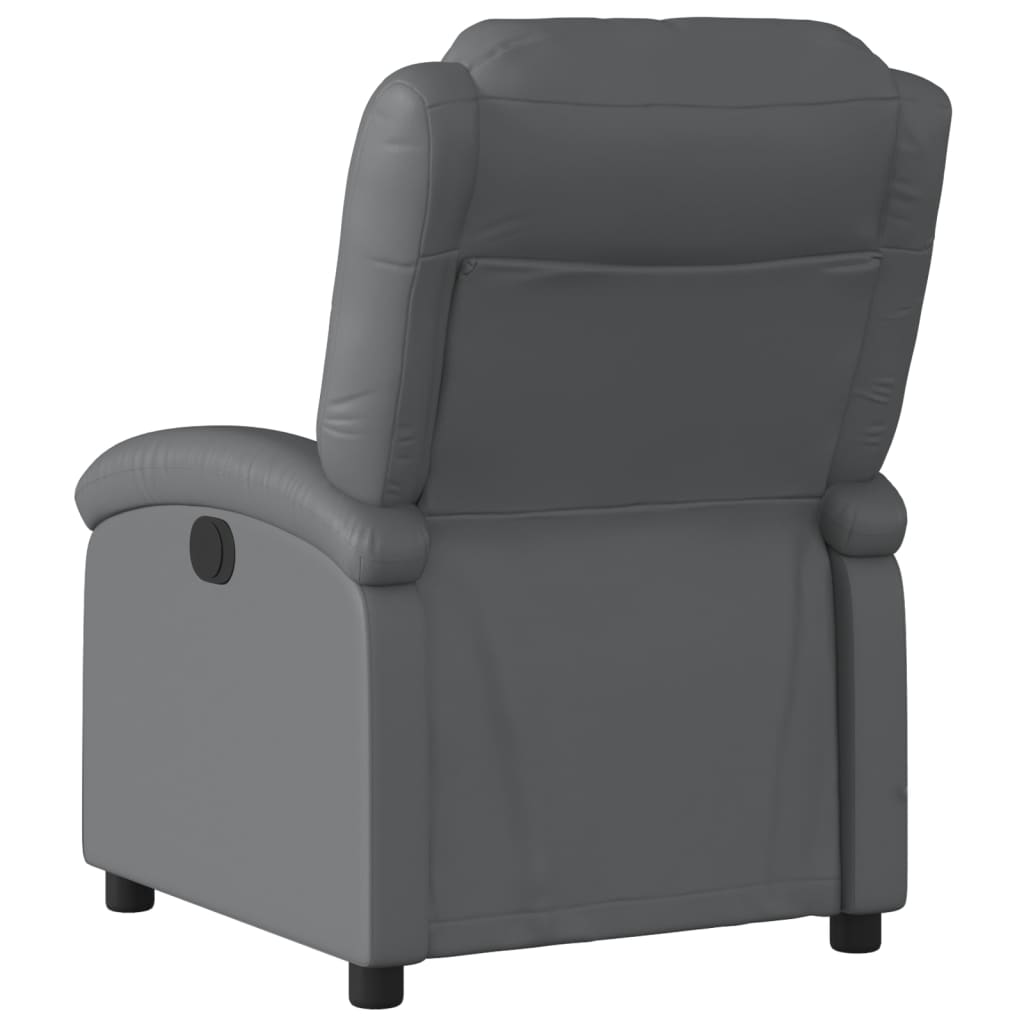 massagestol grå kunstlæder