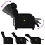massagestol sort stof