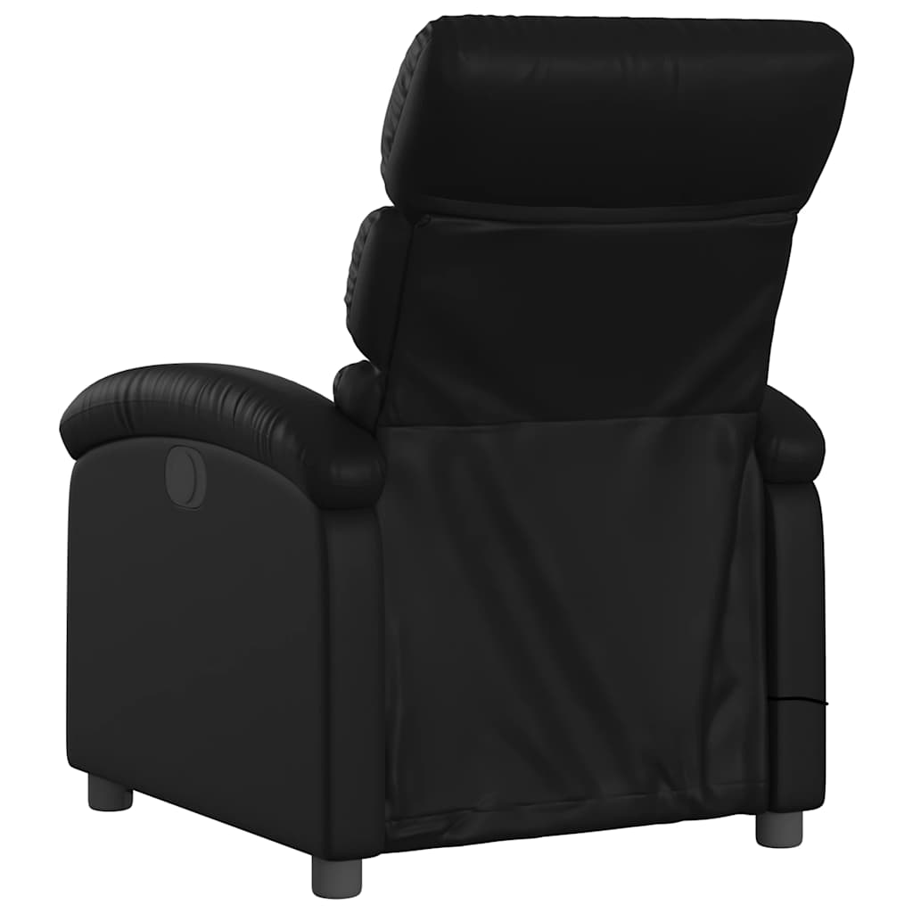 massagestol sort kunstlæder