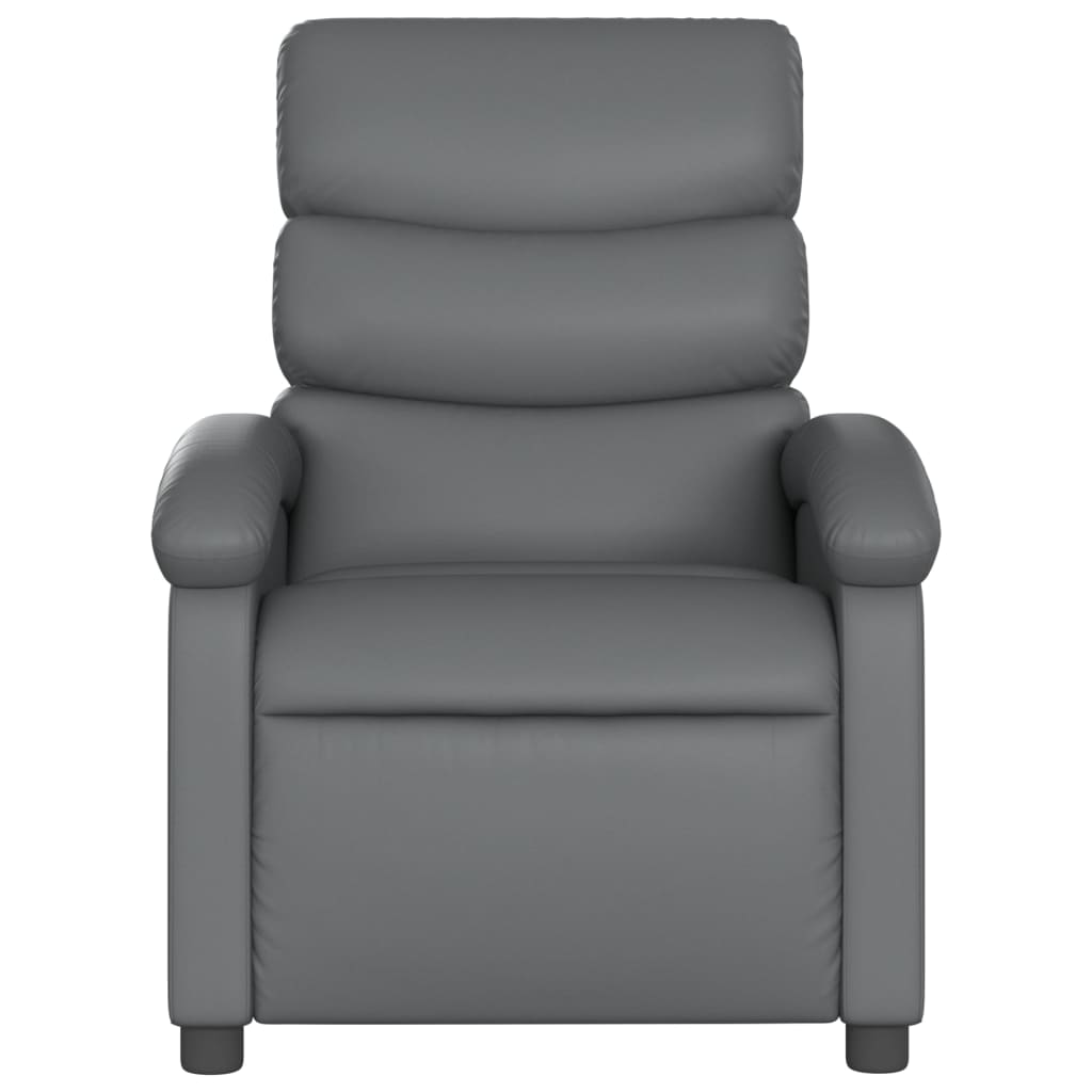 massagestol grå kunstlæder