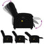 massagestol sort stof