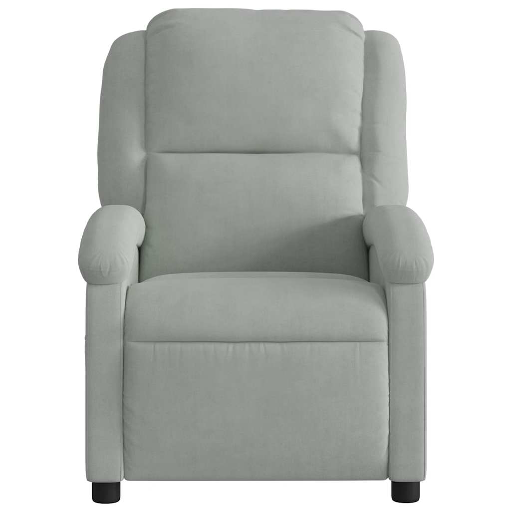Massagestol Lysegrå Velour