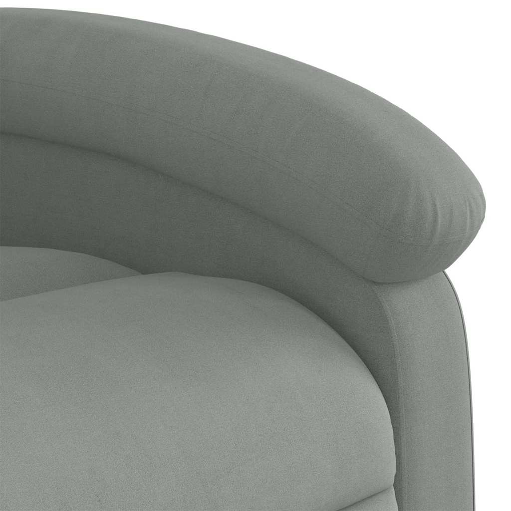 Massagestol Lysegrå Velour