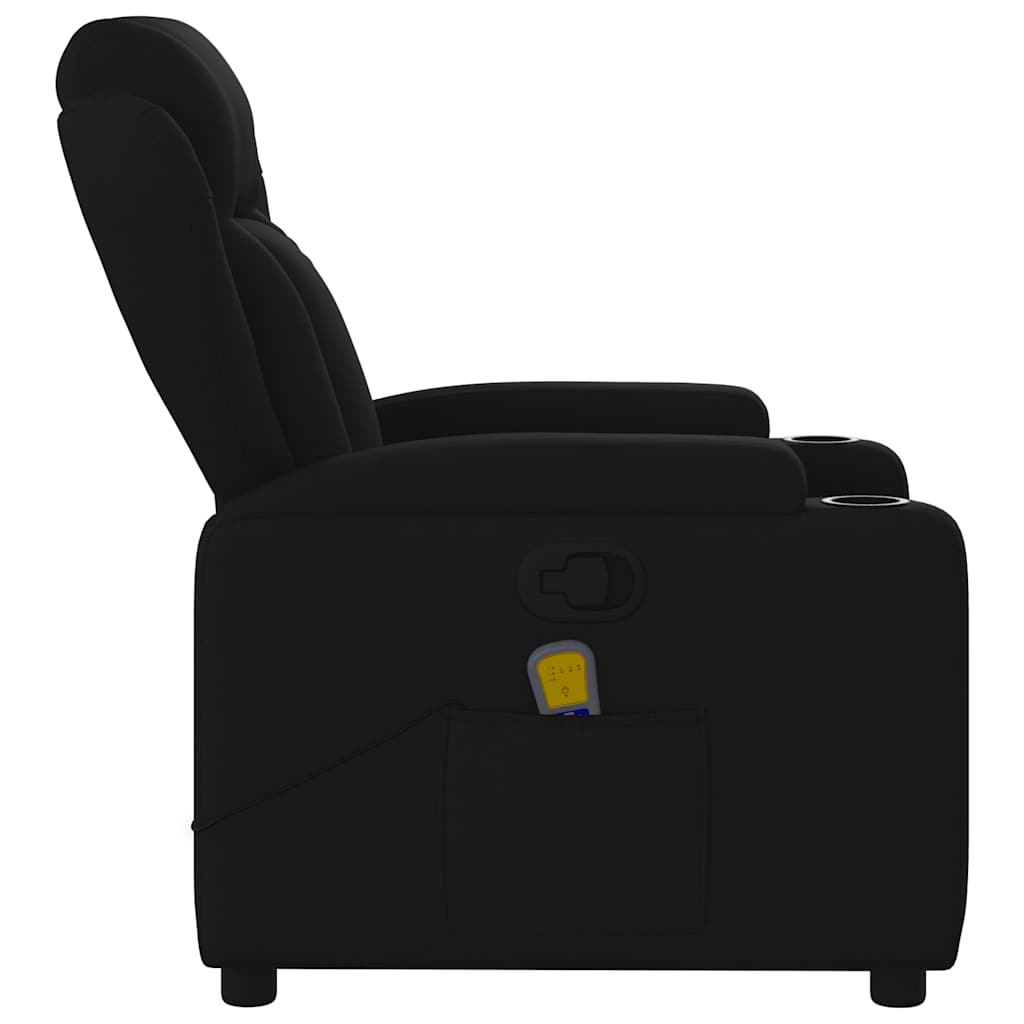 massagestol sort stof