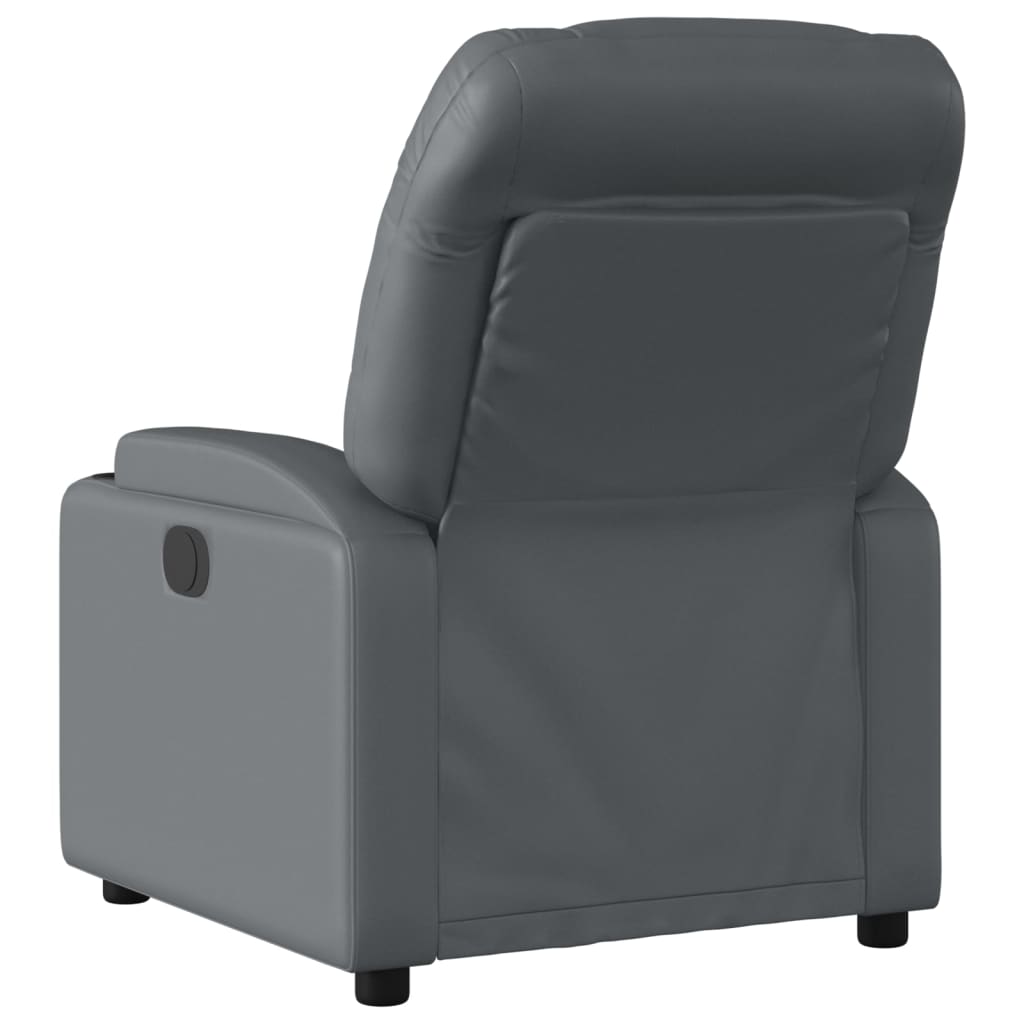 massagestol grå kunstlæder