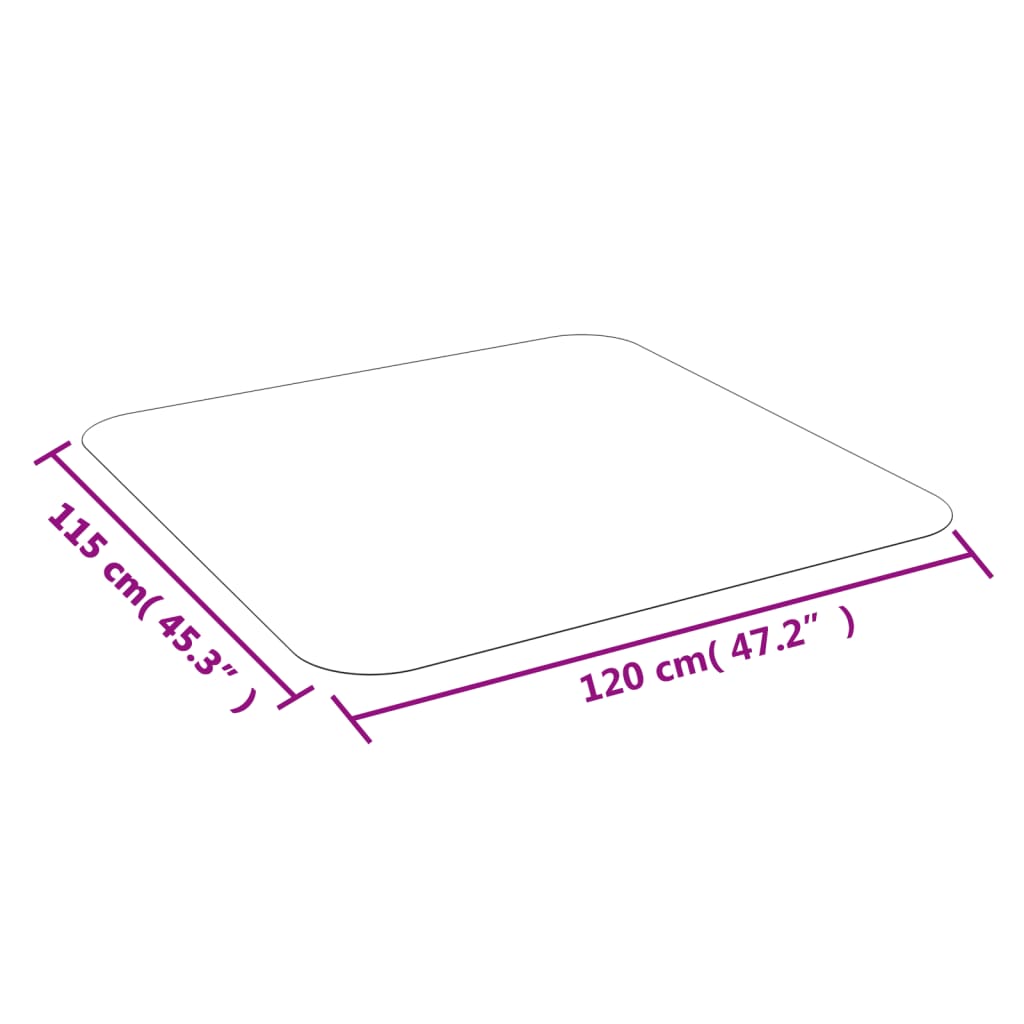 stoleunderlag til laminat eller tæppe 120x115 cm PVC