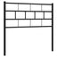 udskiftningsgavl 100 cm metal sort