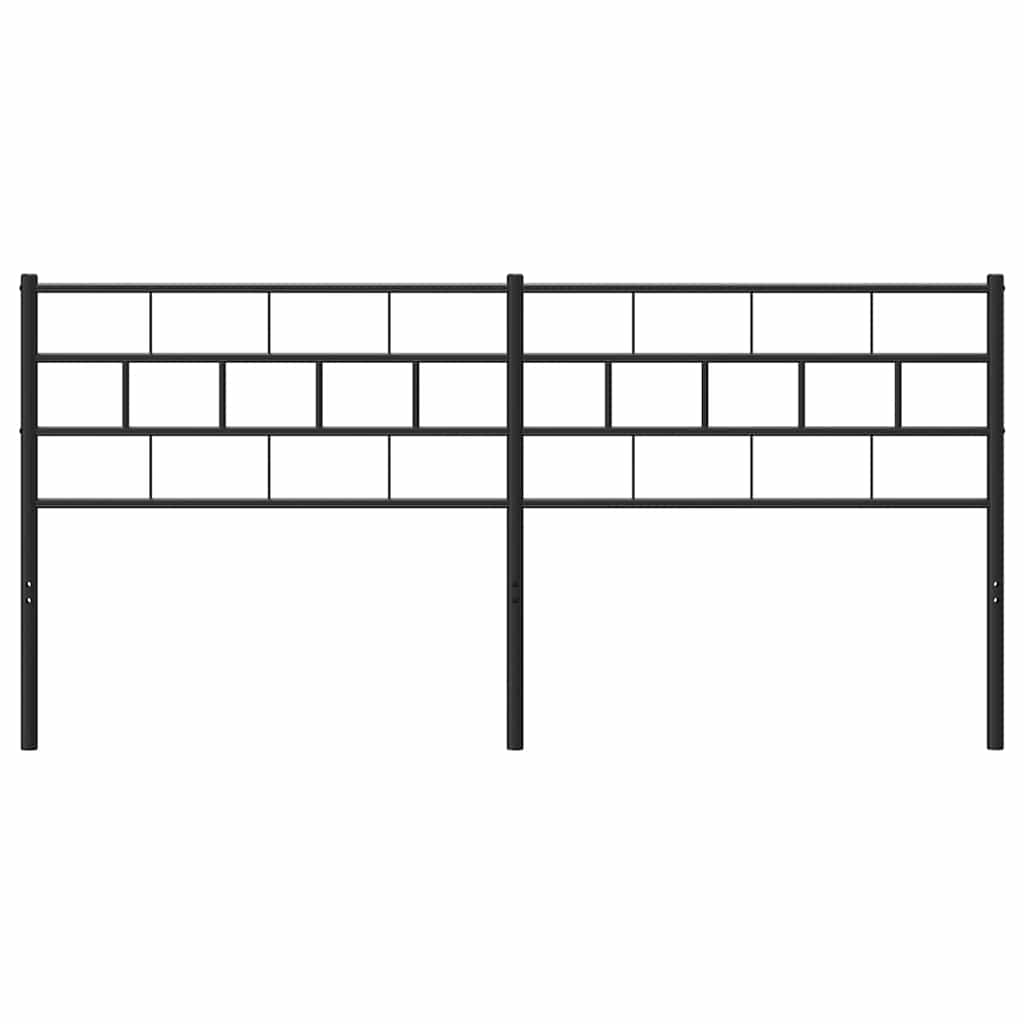 udskiftningsgavl 160 cm metal sort