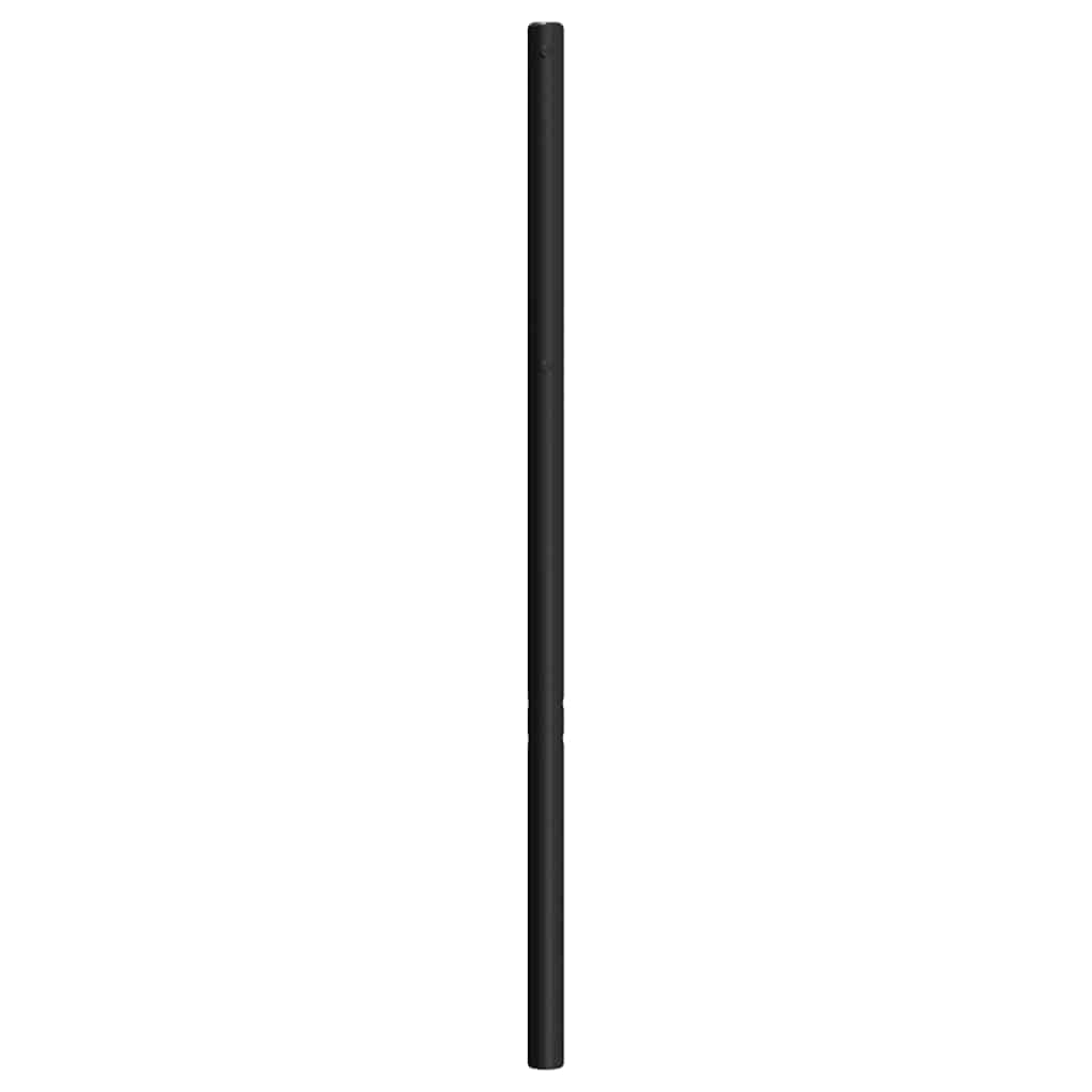 udskiftningsgavl 160 cm metal sort