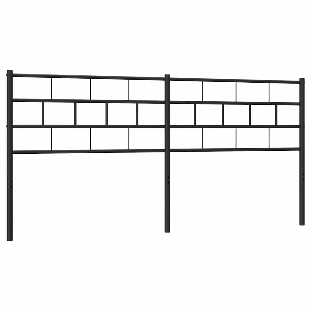 udskiftningsgavl 193 cm metal sort