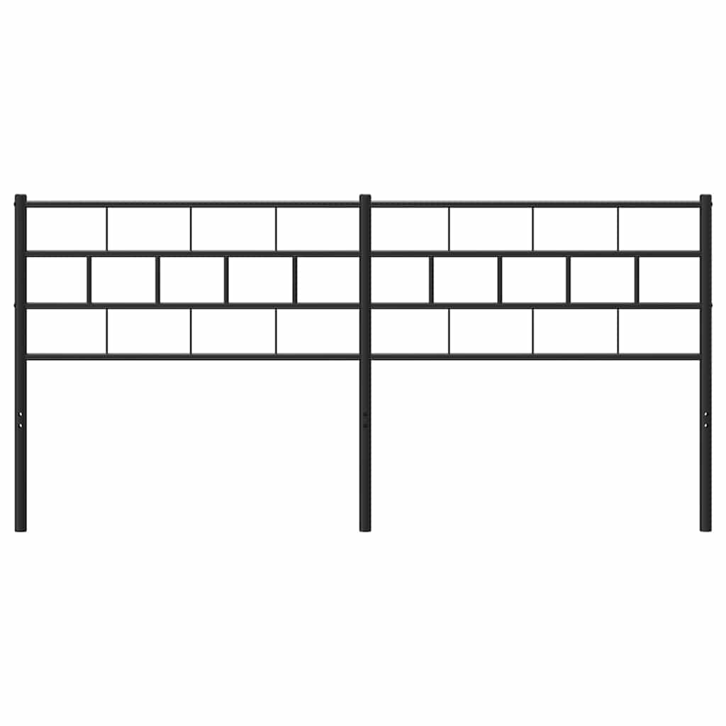 udskiftningsgavl 193 cm metal sort