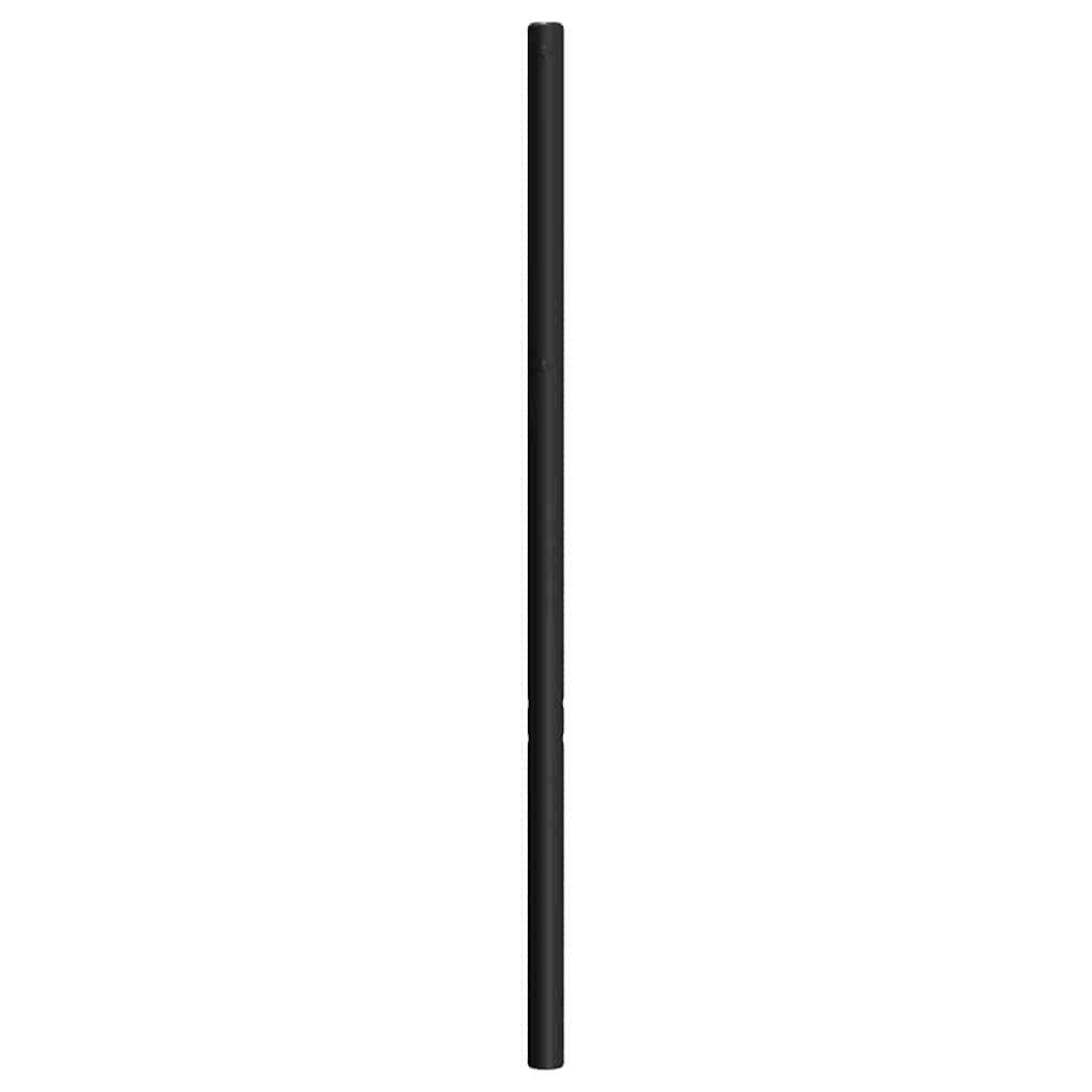 udskiftningsgavl 193 cm metal sort
