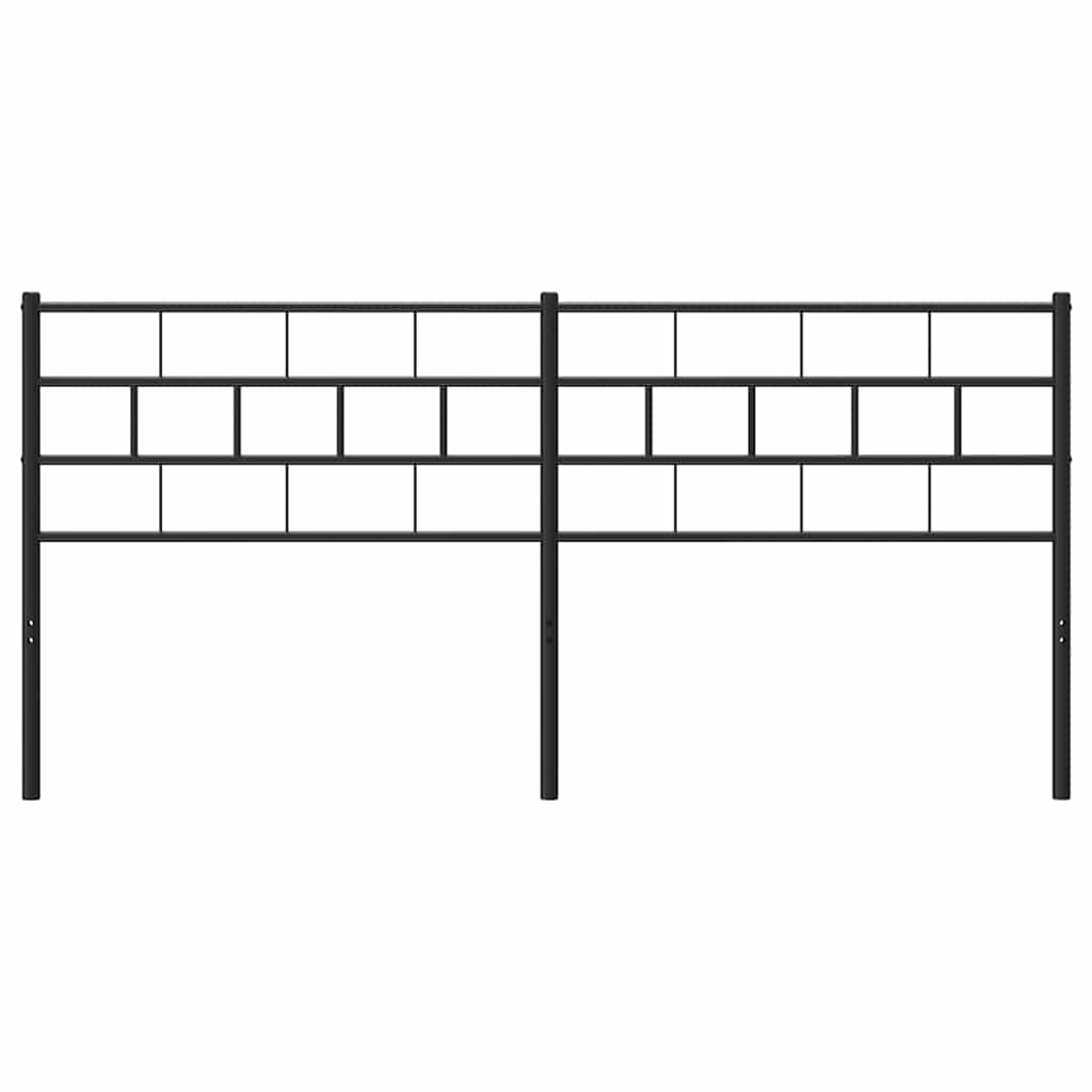 udskiftningsgavl 200 cm metal sort