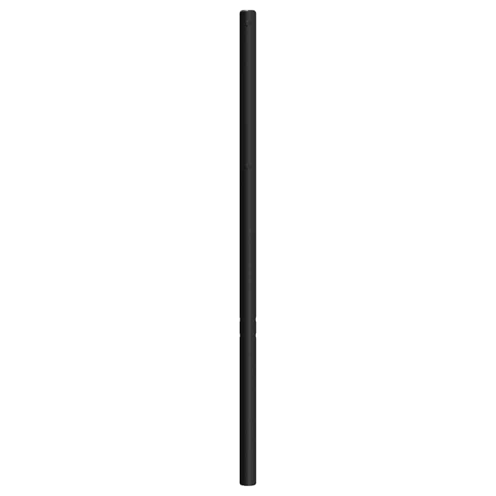 udskiftningsgavl 200 cm metal sort