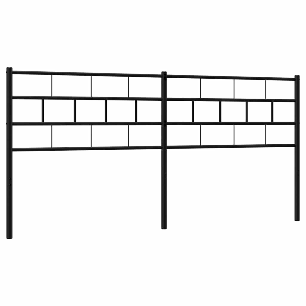 udskiftningsgavl 200 cm metal sort