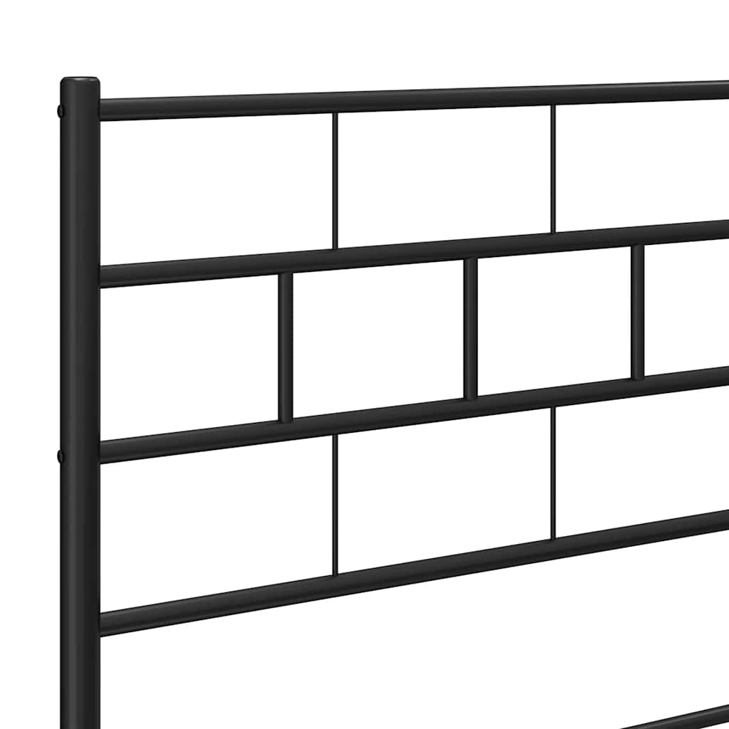 udskiftningsgavl 200 cm metal sort