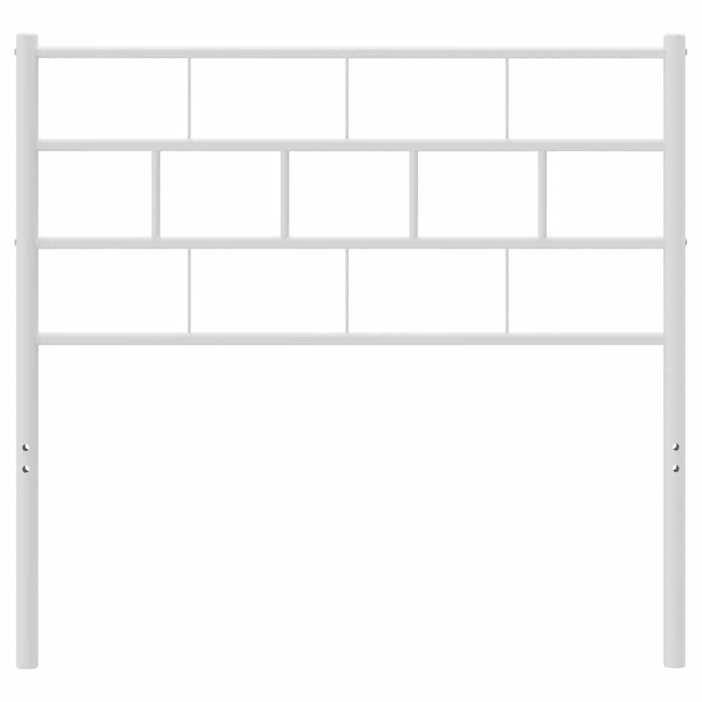 udskiftningsgavl 75 cm metal hvid