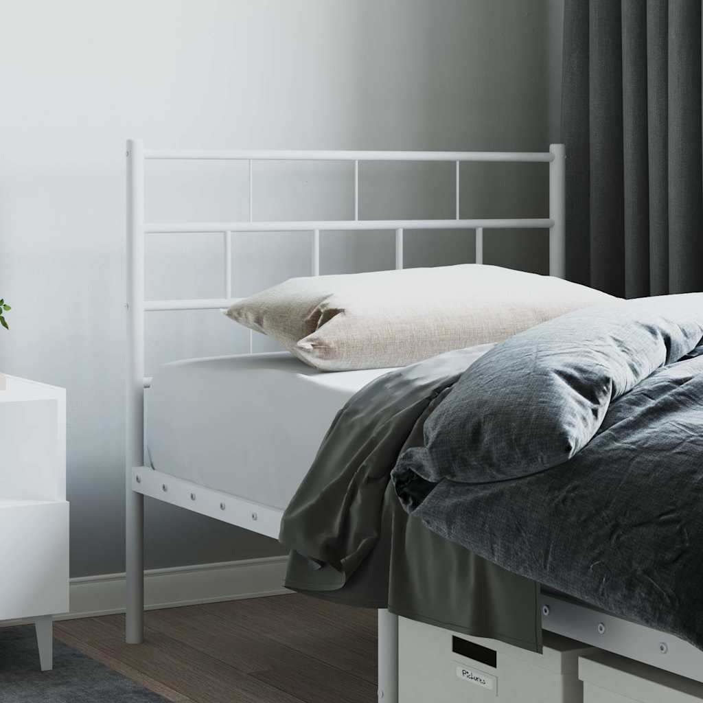 udskiftningsgavl 75 cm metal hvid