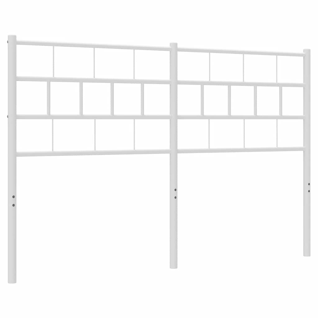 udskiftningsgavl 135 cm metal hvid