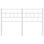 udskiftningsgavl 135 cm metal hvid