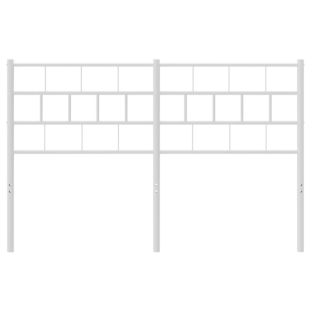 udskiftningsgavl 135 cm metal hvid