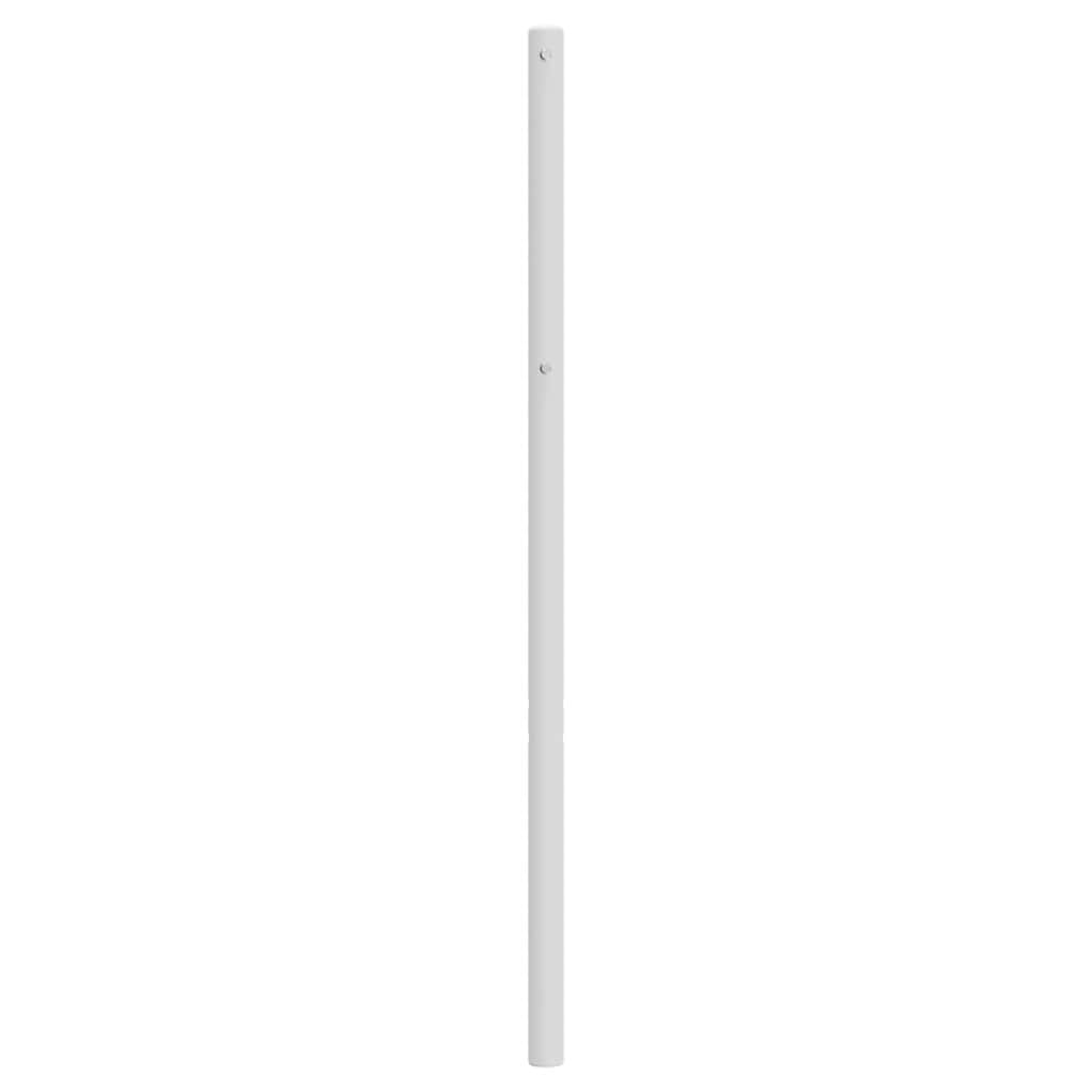 udskiftningsgavl 135 cm metal hvid