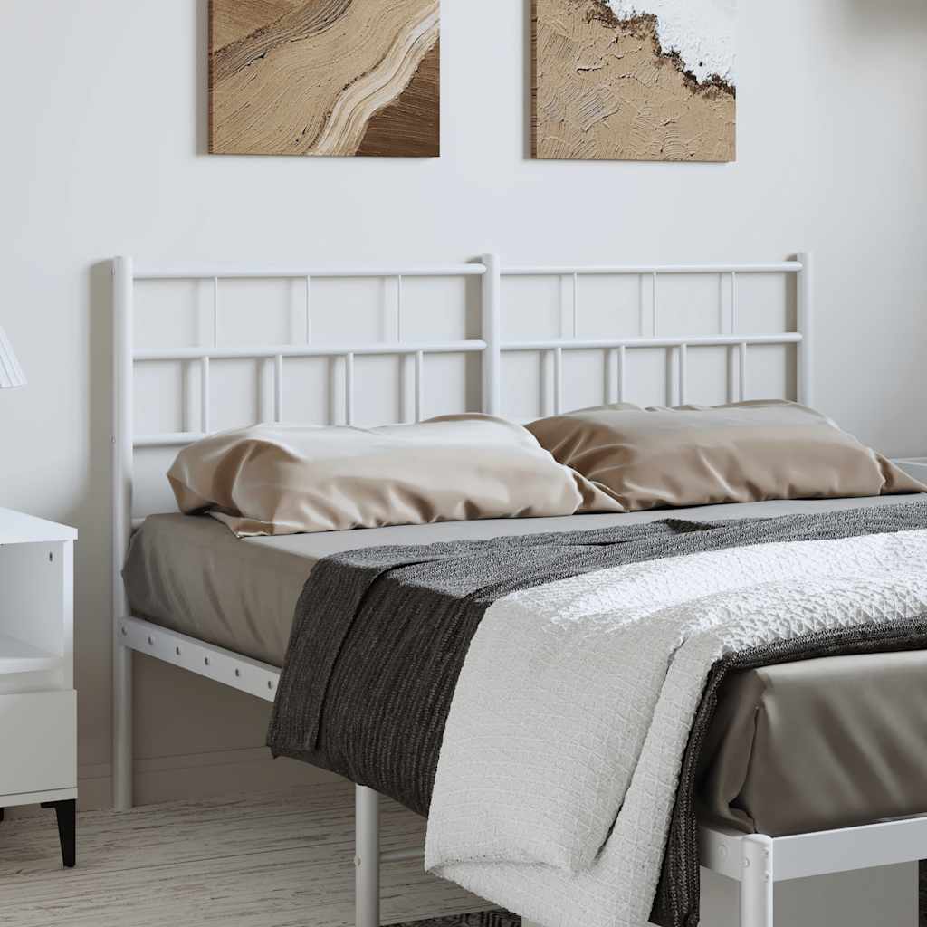 udskiftningsgavl 135 cm metal hvid