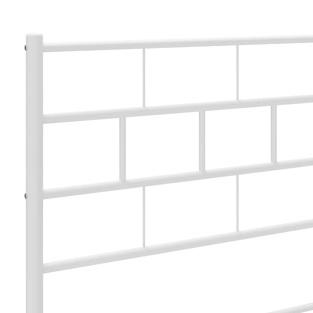 udskiftningsgavl 180 cm metal hvid