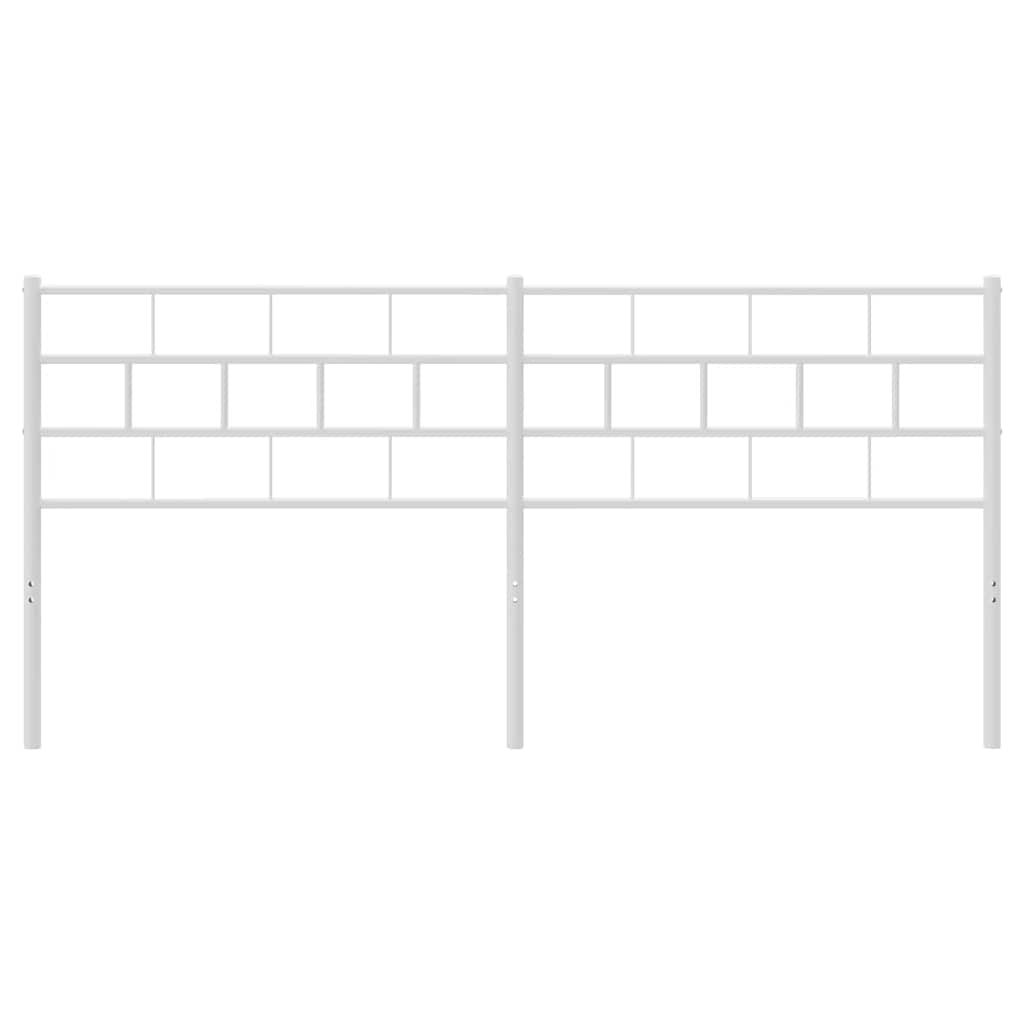 udskiftningsgavl 193 cm metal hvid