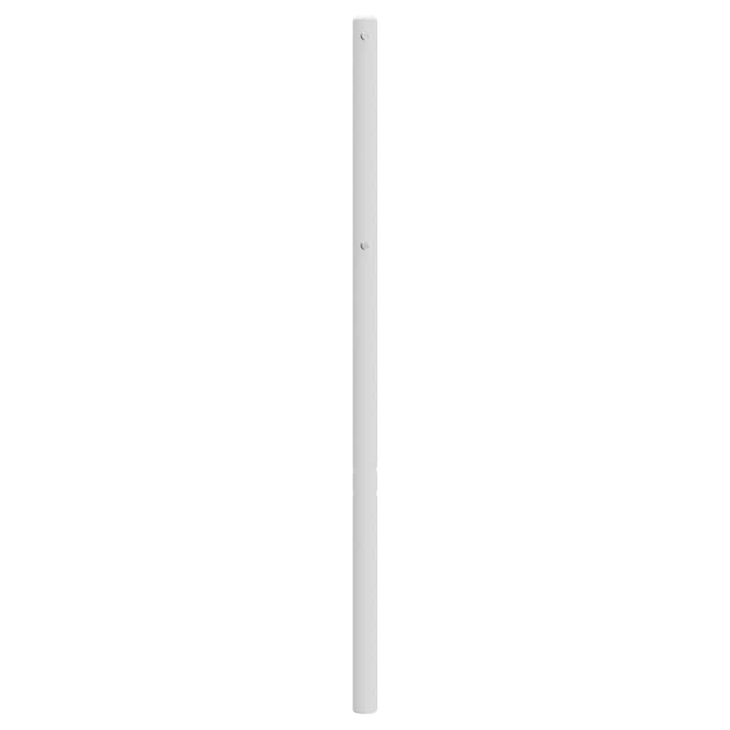 udskiftningsgavl 193 cm metal hvid